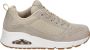 Skechers Uno Two for the Show Sneakers Vrouwen beige wit - Thumbnail 1