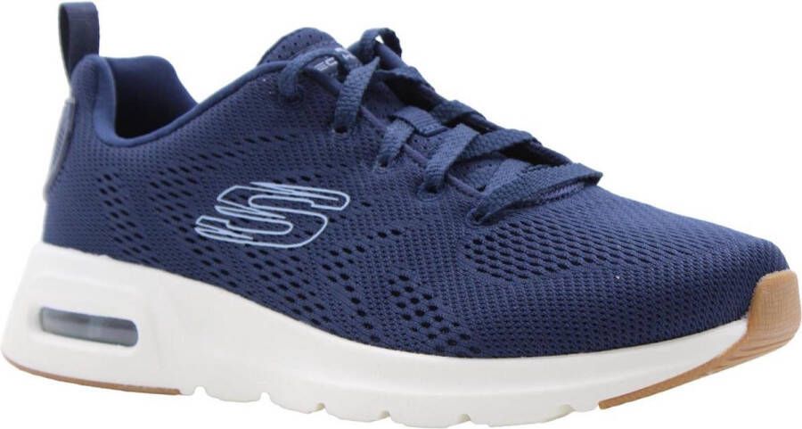 Skechers Skech-Air Court Slick Avenu Dames Sneakers Donkerblauw