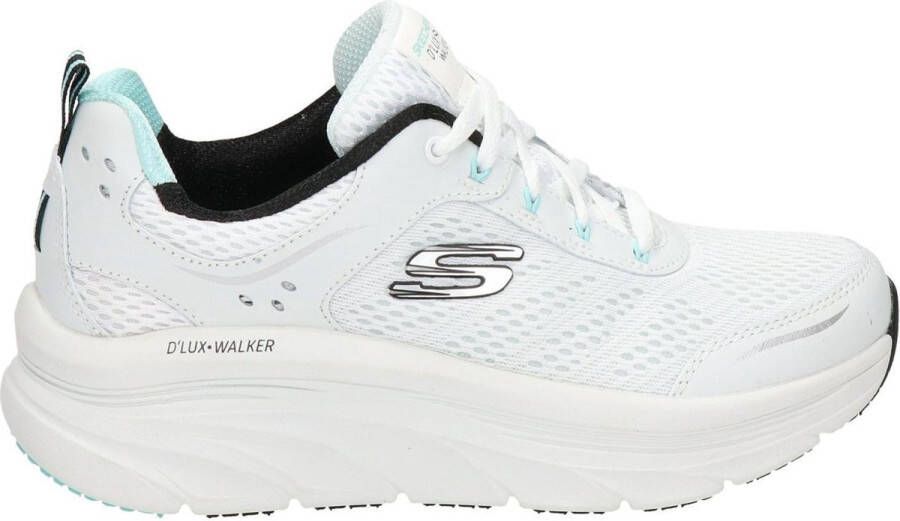 Skechers D'Lux Walker dames sneaker Wit zwart