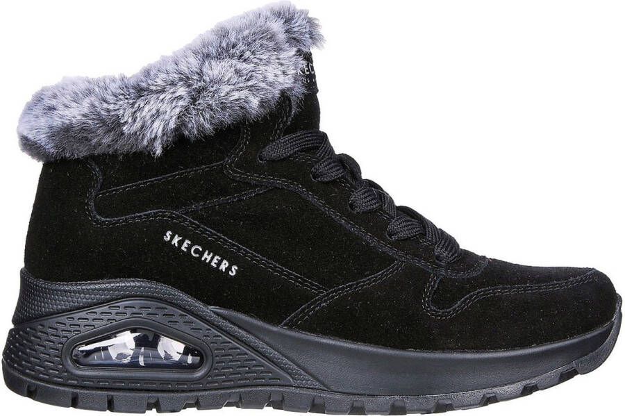 Skechers Glacial Ultra Woodlands zwart grijs winterlaarzen (16677 BKGY)