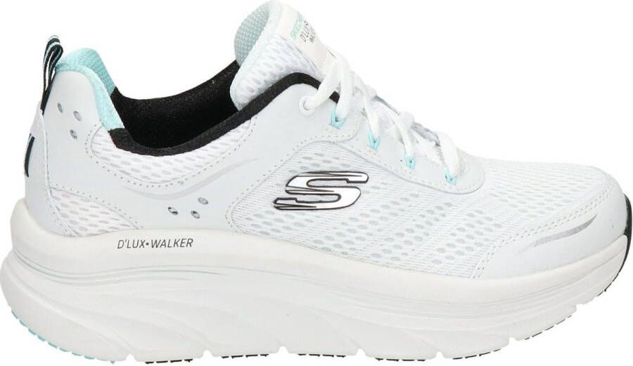 Skechers D'Lux Walker dames sneaker Wit zwart - Foto 1
