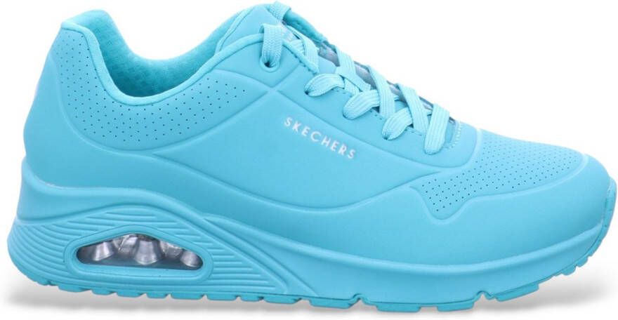 Skechers Sneakers met sleehak Uno Stand on Air met fijne perforatie vrijetijdsschoen lage schoen veterschoen