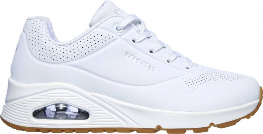 Skechers Sneakers Street Uno Stand on Air in eenvoudige look vrijetijdsschoen lage schoen veterschoen