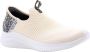 Skechers Ultra Flex 3.0-Natural Step Dames Sneakers Off white zwart beige (deels luipaardprint) - Thumbnail 1