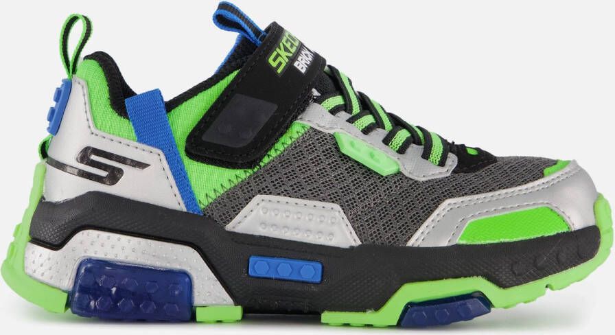 Skechers Brick Kicks 2.0 Jongens Sneakers Zwart Zilver Multicolour