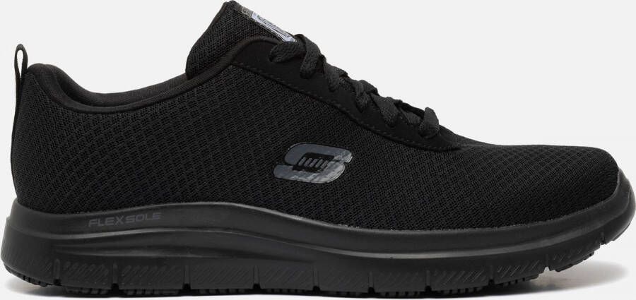 Skechers Work Relaxed Fit sneakers zwart Textiel