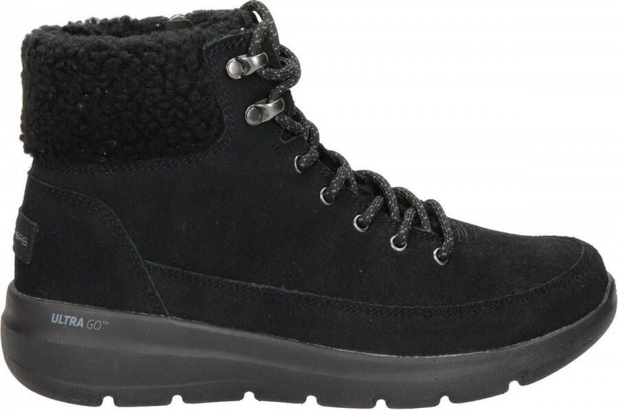 Skechers Comfortabele Zwarte Veterschoen met Aircooled GogaMat Binnenzool Zwart Dames