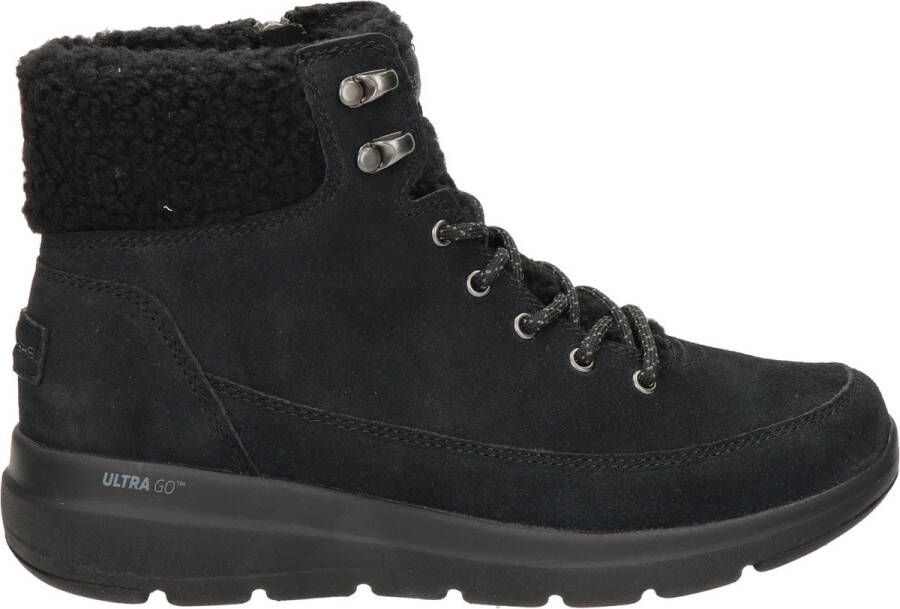 Skechers Comfortabele Zwarte Veterschoen met Aircooled GogaMat Binnenzool Zwart Dames