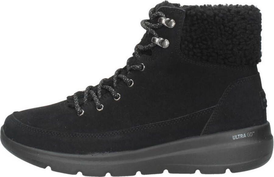 Skechers Comfortabele Zwarte Veterschoen met Aircooled GogaMat Binnenzool Black Dames