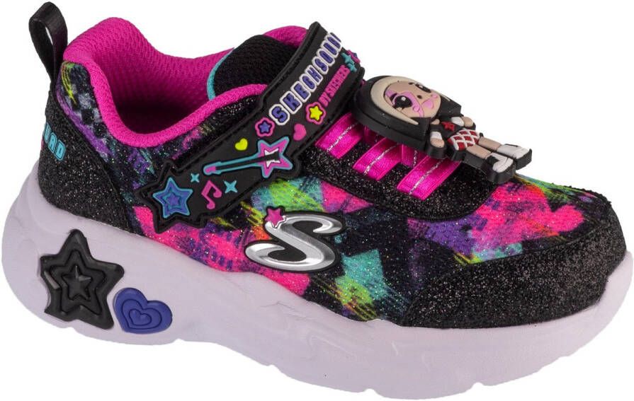 Skechers Snuggle Sneaks Skech Squad voor meisje Zwart Sneakers Sportschoenen