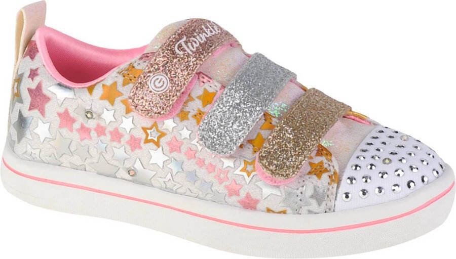 Skechers Sparkle Rayz Star Blast 314839L WMLT voor meisje Wit Sneakers Sportschoenen Sportschoenen