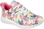 Skechers Sneakers BOBS SQUAD met allover hartjesprint vrijetijdsschoen lage schoen veterschoen - Thumbnail 1