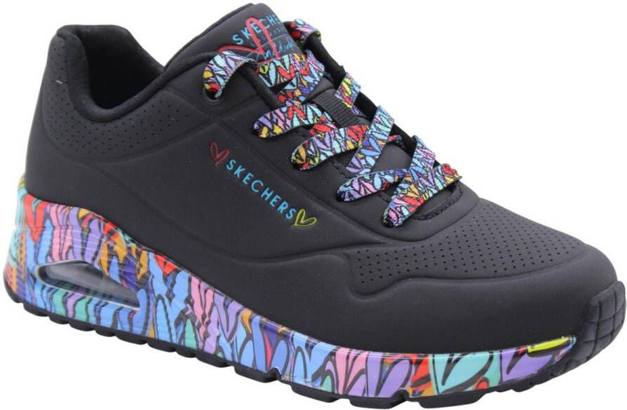 Skechers Sport Casual UNO RAVAGED LOVE Sneakers Vrouw 177918 BKMT