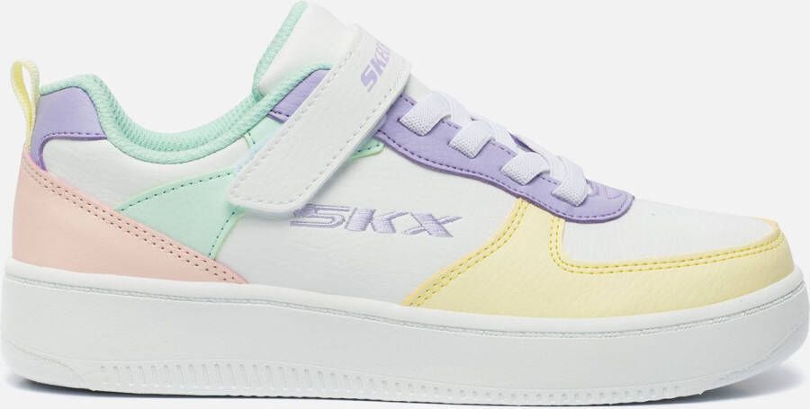Skechers sneakers wit pastel Meisjes Imitatieleer Meerkleurig 32 - Foto 3