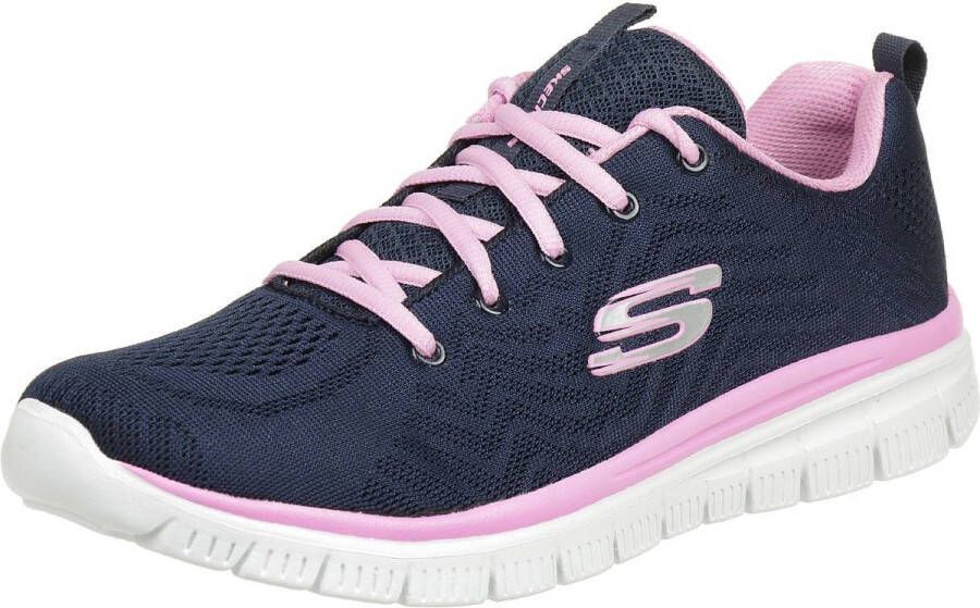 Skechers Sport Dames GRACEFUL GET CONNECTED Sneakers Dames Blauw