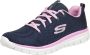 Skechers Sport Dames GRACEFUL GET CONNECTED Sneakers Dames Blauw - Thumbnail 3