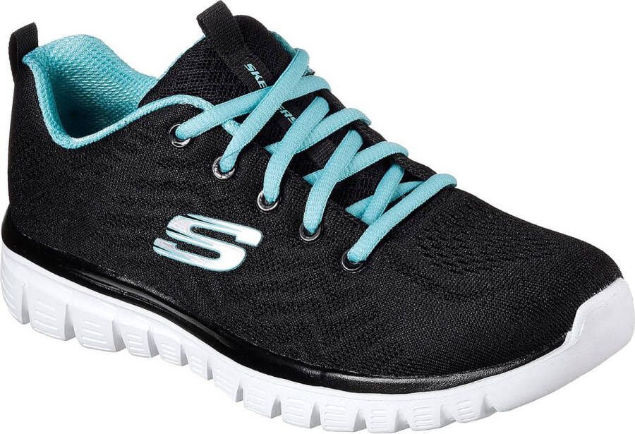 Skechers Sport Dames GRACEFUL GET CONNECTED Sneakers Dames Zwart