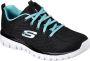 Skechers Sport Dames GRACEFUL GET CONNECTED Sneakers Dames Zwart - Thumbnail 1