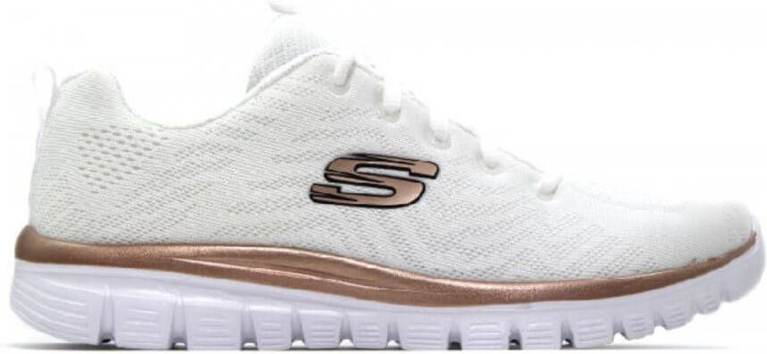 Skechers Sport GRACEFUL GET CONNECTED Sneakers Damesschoenen Wit Goud