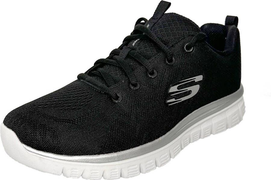 Skechers Sneakers Graceful Get Connected Vrijetijdsschoen lage schoen veterschoen in schoenwijdte G (wijd)
