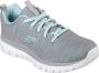 Skechers Sneakers Graceful Twisted Fortune met memory foam vrijetijdsschoen lage schoen veterschoen - Thumbnail 4