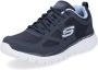 Skechers Burns Agoura 52635-NVY Mannen Marineblauw Sneakers Sportschoenen - Thumbnail 1