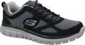 Skechers Burns-Agoura heren sneakers grijs Extra comfort Memory Foam - Zwart