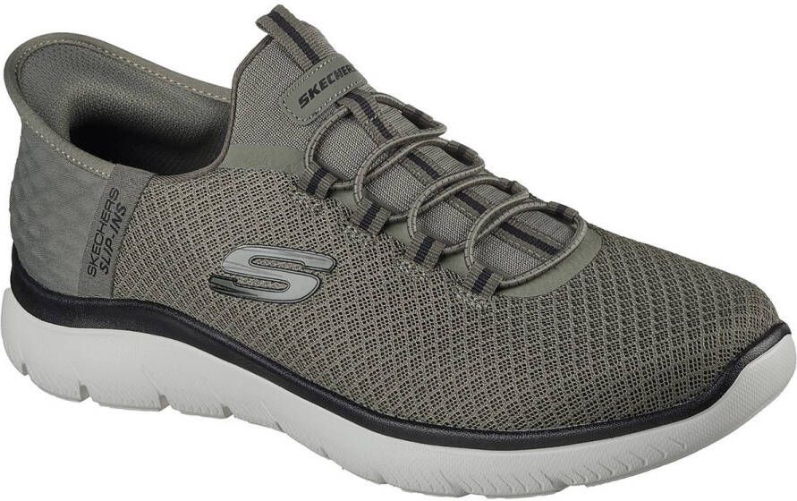 Skechers Sport Heren SUMMITS HIGH RANGE Sneakers Instappers Vegan 232457 Olive Black