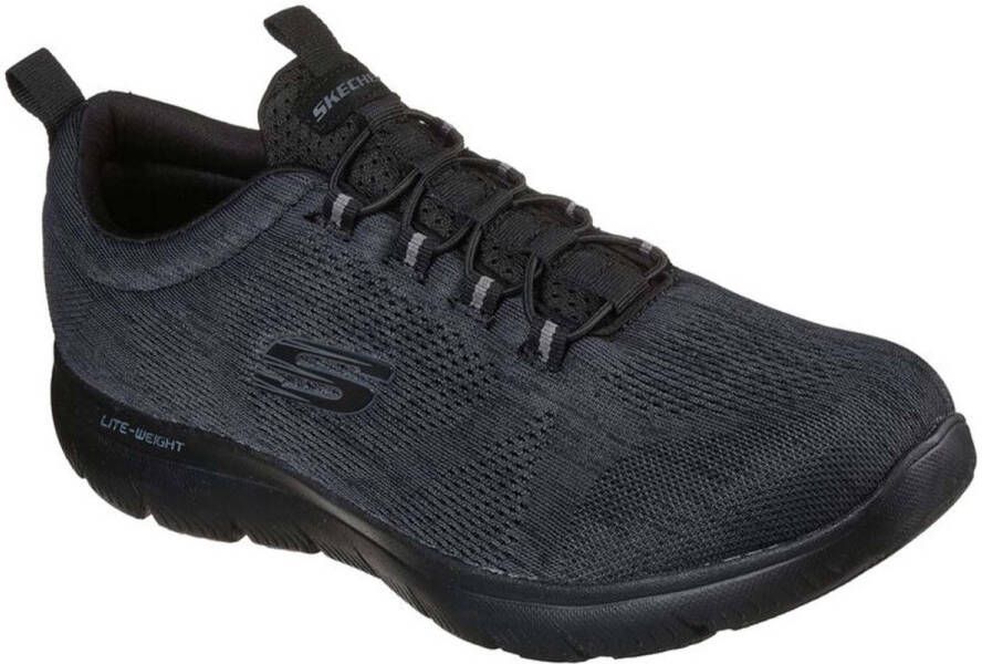 Skechers SPORT MENS SUMMITS LOUVIN WIDE FIT Sneakers Heren Zwart