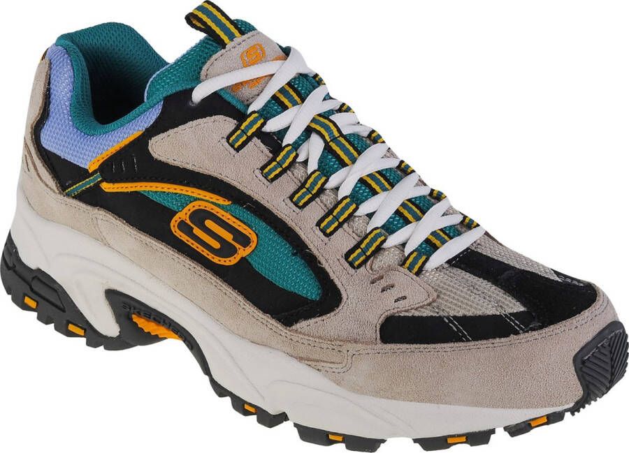 Skechers Stamina-Cutback 51286-WMLT Mannen Wit Sneakers