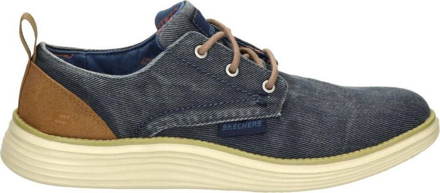 Skechers Stat Pexton Heren Sneakers Navy