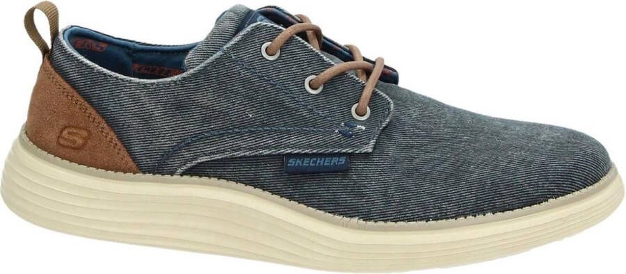 Skechers Stat Pexton Heren Sneakers Navy