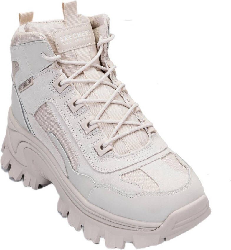 Skechers STREET BLOX Dames Trekkinglaarzen Wit Blok Gawkers Comfortabele en Duurzame Outdoor Schoenen