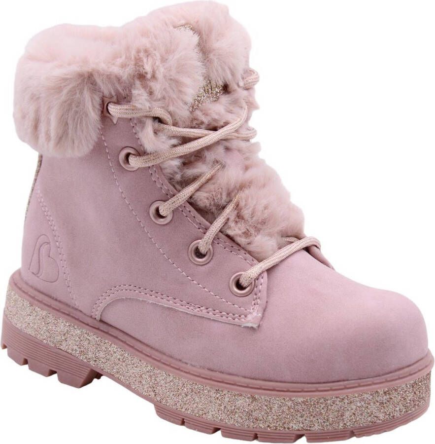 Skechers Street Glitz meisje veterboot Roze