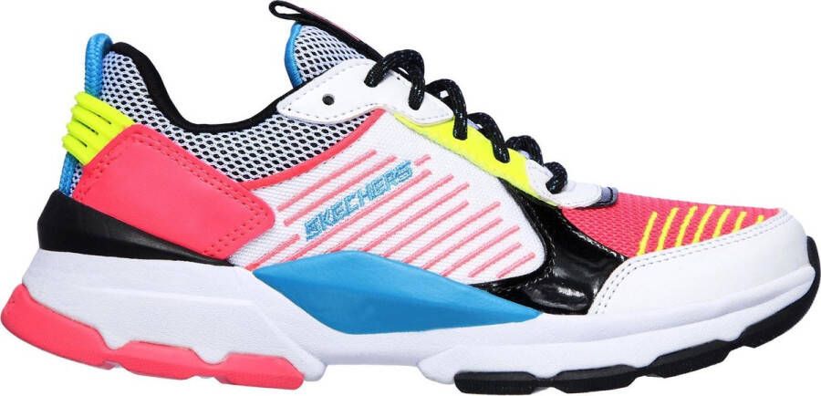 Skechers Street Status Take Notice Meisjes Sneakers White Black Multi