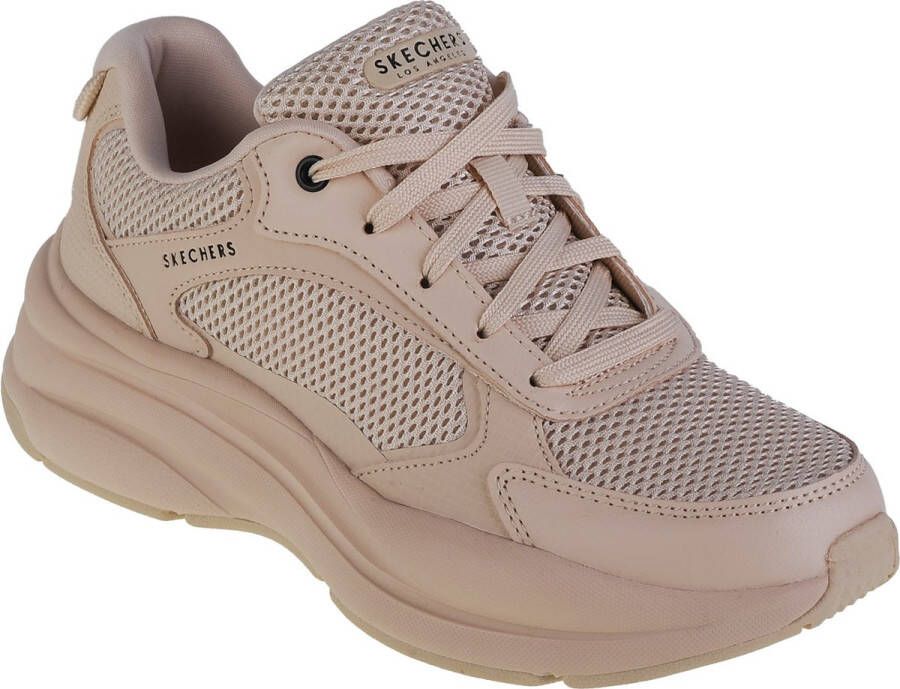 Skechers Street Twisterz Lighten Up 177402-SAND Vrouwen Beige Sneakers Sportschoenen