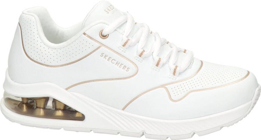 Skechers Sneakers UNO 2 GOLDEN TRIM met metallic-details vrijetijdsschoen lage schoen veterschoen