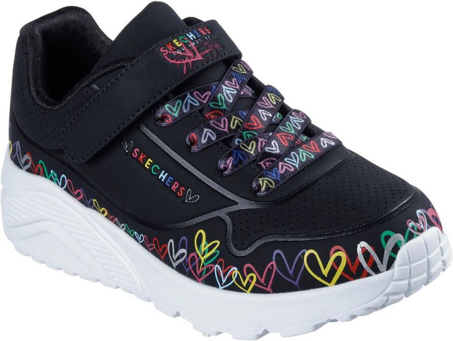 Skechers Street UNO LITE HEART CRAZE sneakers meisjes 314091L BKMT