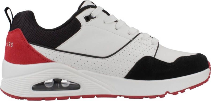 Skechers Street Uno Retro One Herensneakers 183020 Wit Rood
