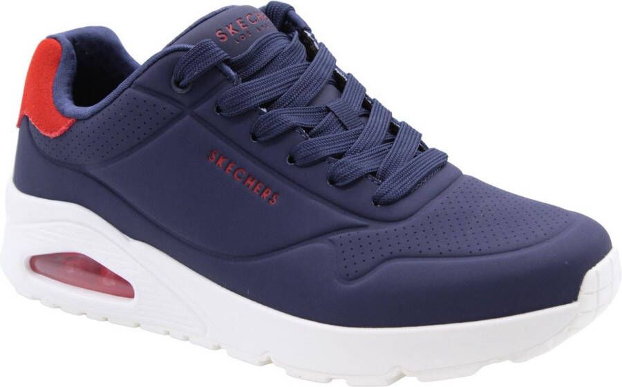 Skechers Street Uno Suited on Air Herensneakers 183004 NVRD Navy Red