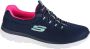 Skechers Summits 12980-NVHP Vrouwen Marineblauw Sneakers - Thumbnail 1