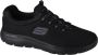 Skechers Sport Heren SUMMITS Sneakers Instappers Heren Zwart - Thumbnail 11