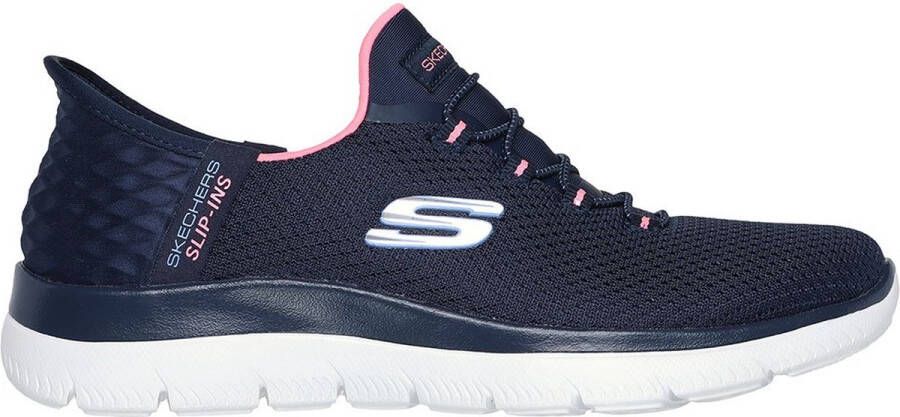 Skechers Slip-ins: Summits dames sneakers blauw Extra comfort Memory Foam