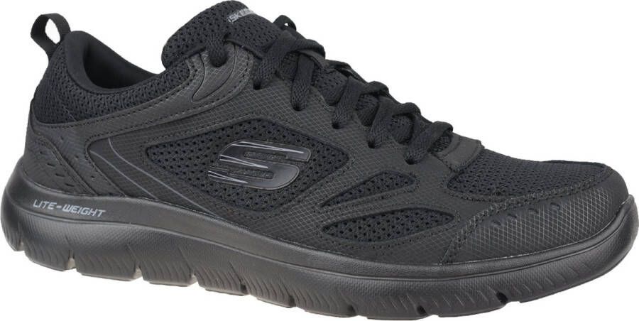 Skechers Summits-South Rim 52812-BBK Mannen Zwart Trainingschoenen