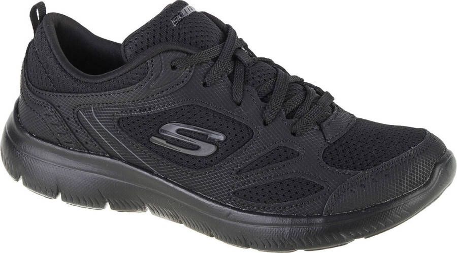 Skechers Summits Suited 12982-BBK Vrouwen Zwart Sneakers Sportschoenen