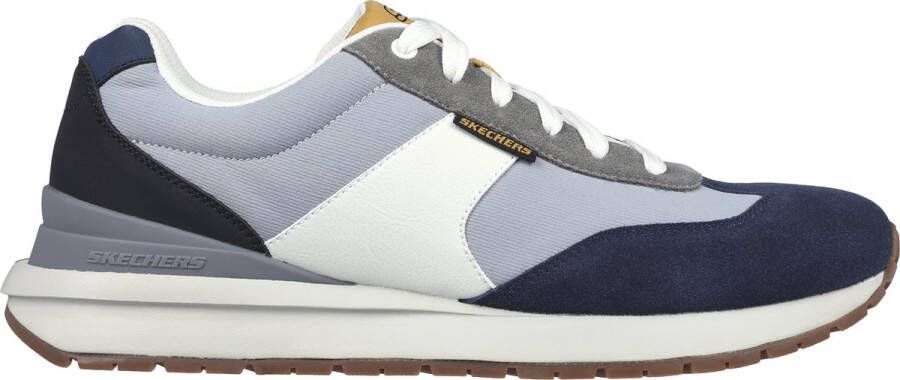 Skechers Blauw Combi Runner N. Sneakers voor heren Blauw