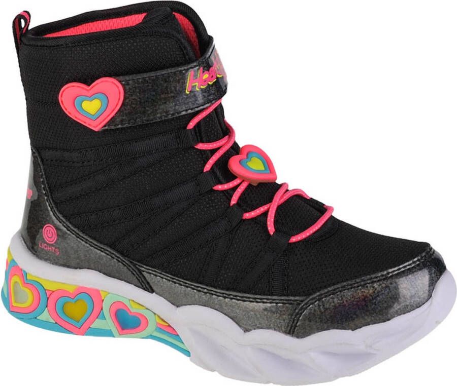 Skechers Sweetheart Lights 302661L-BKHP voor meisje Zwart Laarzen Sneeuw laarzen