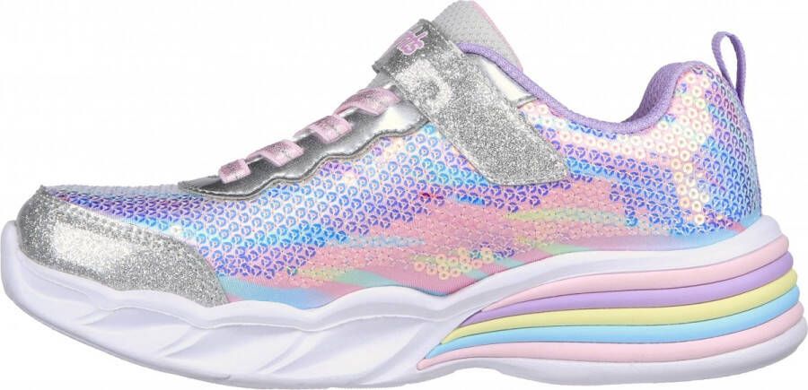 Skechers SWEETHEART LIGHTS -LETS SHINE Silver Multi