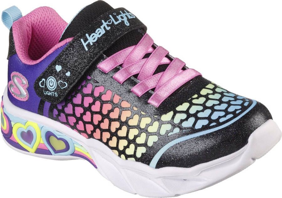 Skechers Sweetheart Lights Lovely Colo 302312L BKMT Zwart Roze 30