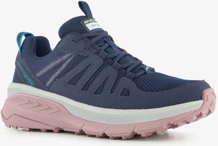Skechers Switch Back Cascades dames wandel sneakers blauw Extra comfort Memory Foam
